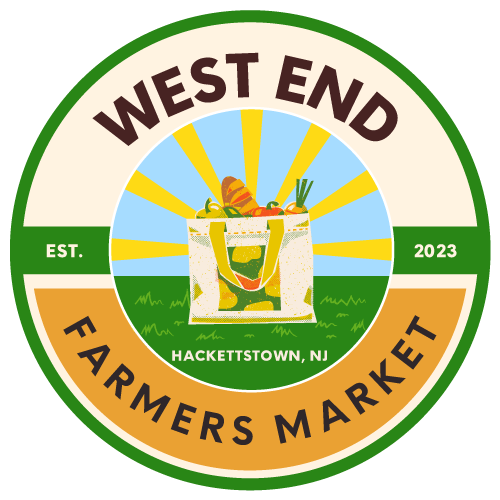 West End Farmer's Market badge logo.